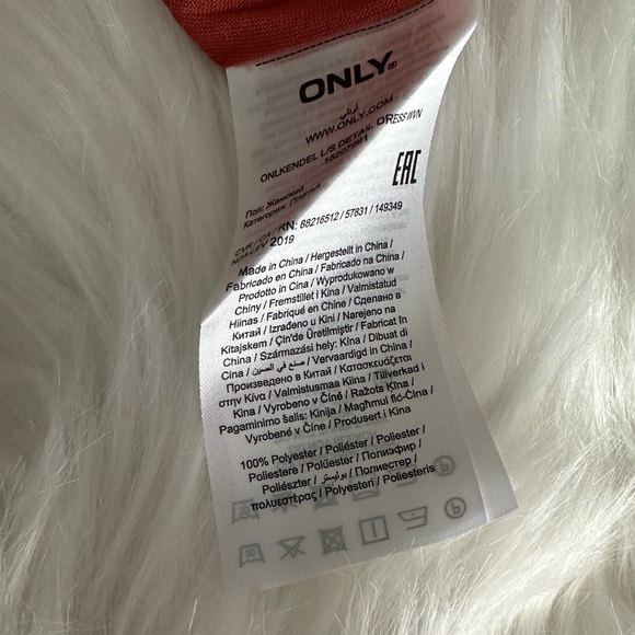 Only Polka Dot Long Sleeve Mini Dress (NEW) - Red - Picture 10 of 10